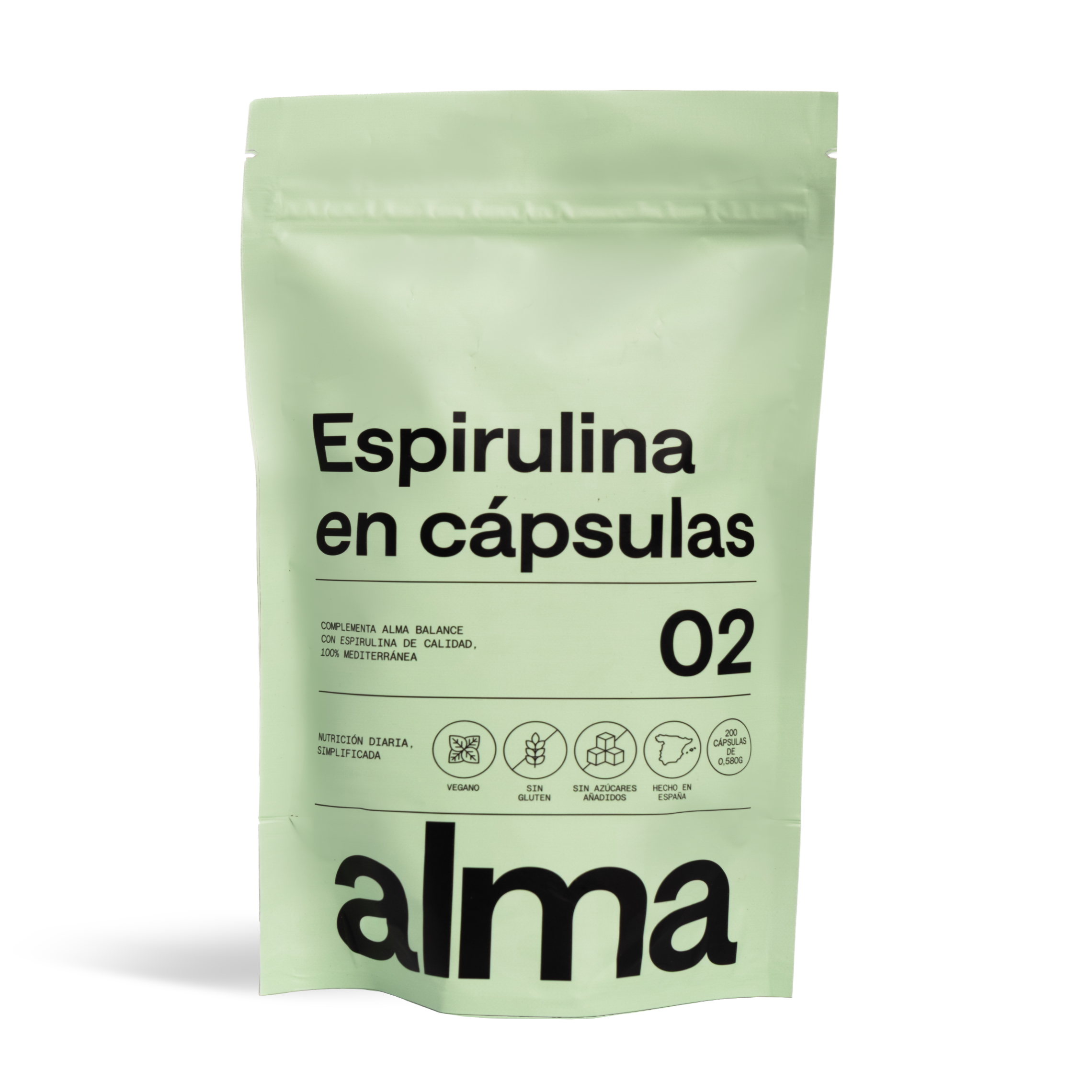 Espirulina en cápsulas